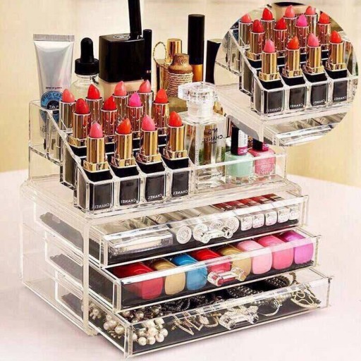 استند لوازم آرایشی سه کشویی مدل Cosmetic Organizer